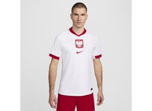 Polen 2024/25 Match Home Nike Authentic Dri-FIT ADV Kurzarm-Fußballtrikot für Herren - Weiß