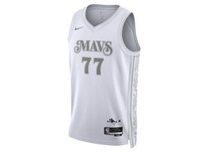 Luka Dončić Dallas Mavericks 2024/25 City Edition Nike Dri-FIT NBA Swingman Trikot (Herren) - Weiß