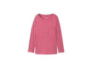 TOM TAILOR Damen 7/8-Arm-Shirt mit Brusttasche, rosa, Uni, Gr. XS