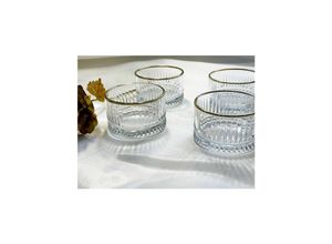 Pasabahce Elysia Snackschale, 4-fach, 230 cc, Gold transparent