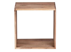 KADIMA DESIGN Cube Regal NAKO: Massivholz, Beistelltisch/Bücherregal, vielseitig, pflegeleicht