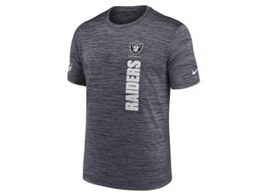 Las Vegas Raiders Sideline Velocity Nike Dri-FIT NFL-T-Shirt (Herren) - Schwarz