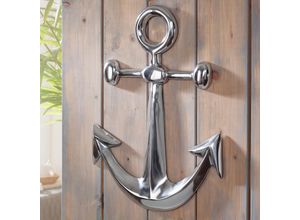 FineBuy Maritime Dekoration Anker Maritim Deko Aluminium Schiffsanker Bootsanker Wand