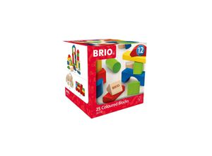 BRIO Spiel Bunte Holzbausteine, 25 Teile