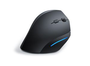 CSL ergonomische Maus Funk, ergonomische Vertikal Mouse 2,4 GHz, gegen Maus-/Tennisarm RSI Syndrom