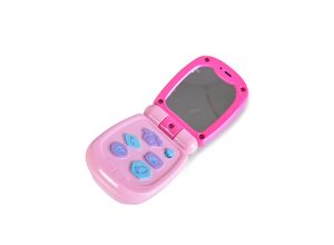 Moni Kinder Musikspielzeug Telefon K999-95G, Tasten, Klingeltöne, ab 12 Monaten rosa