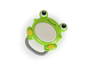 Moni Musikspielzeug Trommelfrosch MBX06-1, Trommelgeräusche, Tierstimmen, Musik grün