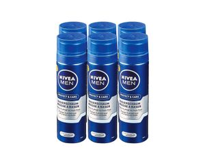 NIVEA Men Rasierschaum Protect & Care 200 ml, 6er Pack