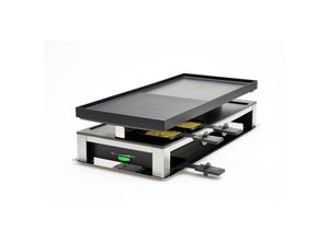 Solis 3 in 1 Raclette Tischgrill, 1500W 10 Personen Grillen, Crepes