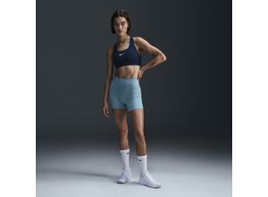 Nike One Bike Shorts mit hohem Bund für Damen (ca. 12,5 cm) - Blau