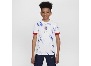 Norway (Damen-Team) 2024/25 Stadium Away Nike Replika Fußballtrikot mit Dri-FIT-Technologie (ältere Kinder) - Weiß