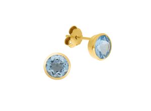 Diamonds by Ellen K. Fascination by Ellen K. Ohrstecker 585/- Gelbgold Blautopas