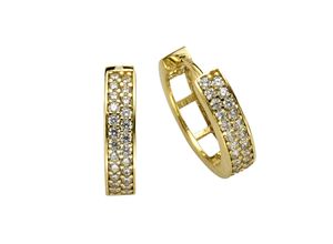 Celesta Gold Ohrring 375/- Gelbgold Zirkonia