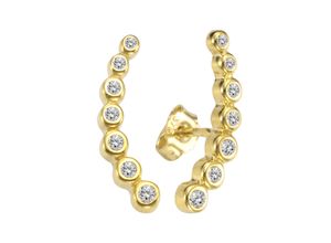 Celesta Gold Ohrring 375/- Gelbgold Zirkonia