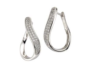 Celesta Silber Ohrring 925/- Sterling Silber Zirkonia