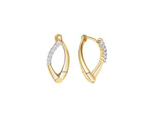 Diamonds by Ellen K. Fascination by Ellen K. Creolen 375/- Gelbgold bicolor Zirkonia