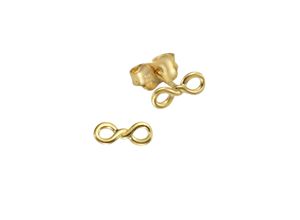 Celesta Gold Ohrstecker 375 Gelbgold Infinity Zeichen