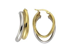 Celesta Gold Ohrring 333/- Gelbgold 2farbig