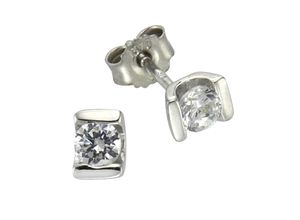 Celesta Gold Ohrring 375/- Weißgold Zirkonia