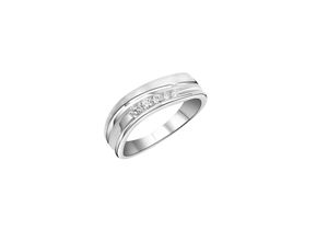 Zeeme Basic Ring 925/- Sterling Silber rhodiniert Zirkonia