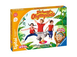 Ravensburger Brettspiel tiptoi ACTIVE Dschungel-Olympiade