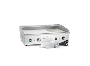 Klarstein Grillmeile 4400 Elektrogrill Plancha 2x2200W Grillplatte Edelstahl