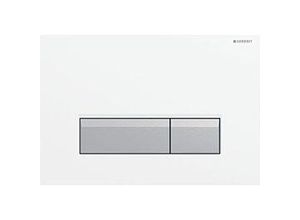 Geberit Betätigungsplatte Sigma40 242601KQ1 weiß/alu. geb, f 2-tlg., m. Tast.