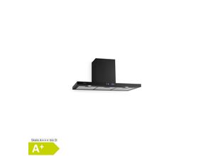 Klarstein Limelight Dunstabzugshaube 90cm Wandhaube 600m³/h schwarz