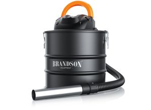 Brandson Aschesauger Kaminsauger mit Hepafilter und Vorfilter, 18 kPa, Fassungsvermögen 20L, Schwarz