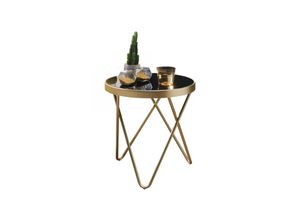 CHILLROI Design Beistelltisch 42x46x42cm Schwarz Couchtisch Wohnzimmertisch Serviertisch