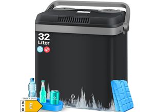 KESSER® 32 L Kühlbox 12V, 230V Stecker, Mini-Kühlschrank, Thermoelektrische Warmhaltebox