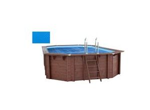 Interline Holzpool Sommer Abdeckpläne 6,40 x 4,00m Oval (8-Eckig) 400 µm