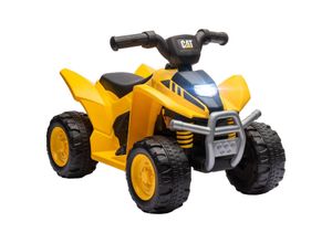 AIYAPLAY Elektro Kinderquad, 6 V Mini Elektroquad mit Hupe & Scheinwerfer Gelb