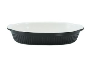 Creatable Classic Black & White Auflaufform oval