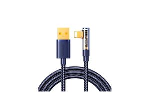 Ladekabel USB-A-Winkelkabel – Beleuchtung 2,4 A 1,2 m – blau