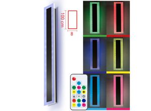 X4-Life LED-Panel Wandleuchte 100cm 32W RGB Kaltweiß für Innen und Außen IP65 Fernbedienung