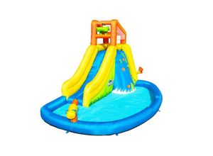 Bestway H2OGO!™ Wasserpark mit Dauergebläse „Mount Splashmore“ 5-10 Jahre 435 x 286 x 267 cm