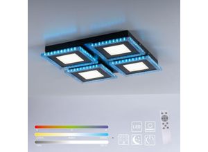 LED-Deckenleuchte ACRI, mit RGB Farbmodus, CCT, dimmbar, schwarz