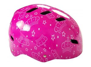 Fahrrad/Skate Helm Rosa - Kopfumfang 55-57 cm, TÜV/GS geprüft