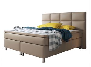 Boxspringbett Miami 180x200 cm Kunstleder Muddy