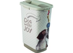 Rotho Babydesign Rotho MyPet Cody Tierfutterbehälter 50l mit Deckel und Schütte für praktisches Dosieren, muster