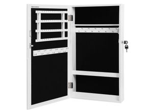 Songmics Schmuckschrank, weiß, 67 x 9,8 x 37 cm