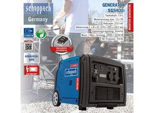 Scheppach Stromerzeuger SG3400i (Inverter)