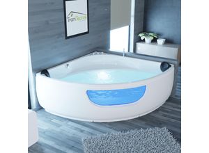 TroniTechnik Whirlpoolbadewanne PAROS 135cm x135cm x 60cm