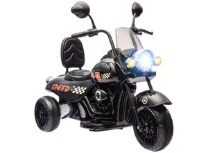 AIYAPLAY Kinder Elektro-Motorrad 6V Kindermotorrad mit Musik, 3-5 km/h