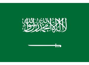 XXL Flagge Saudi Arabien 250 x 150 cm mit 2 Ösen 100g/m² Stoffgewicht Hissfahne Hissflagge