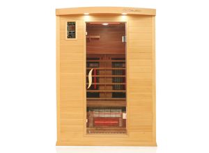 Infrarotkabine Infrarotsauna PIERSON PRO 135cm x105cm x 190cm Hemlock/ Zeder Duo-Strahler