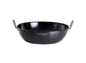 Paella World Servierschale für Suppen, Eintöpfe, Tapaspfanne uvm. Durchmesser Ø 14cm, Randhöhe 4cm, Volumen ca. 0,30l, mit 2 Griffen