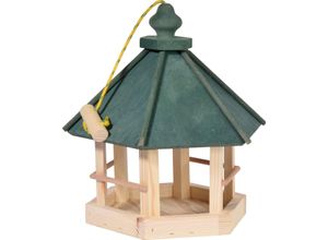 Dobar Klassisches 6-eckiges Vogelhaus zum Aufhängen, Grün