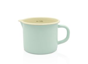 Karl Krüger Emaillierter Milchtopf - mint - 12 cm